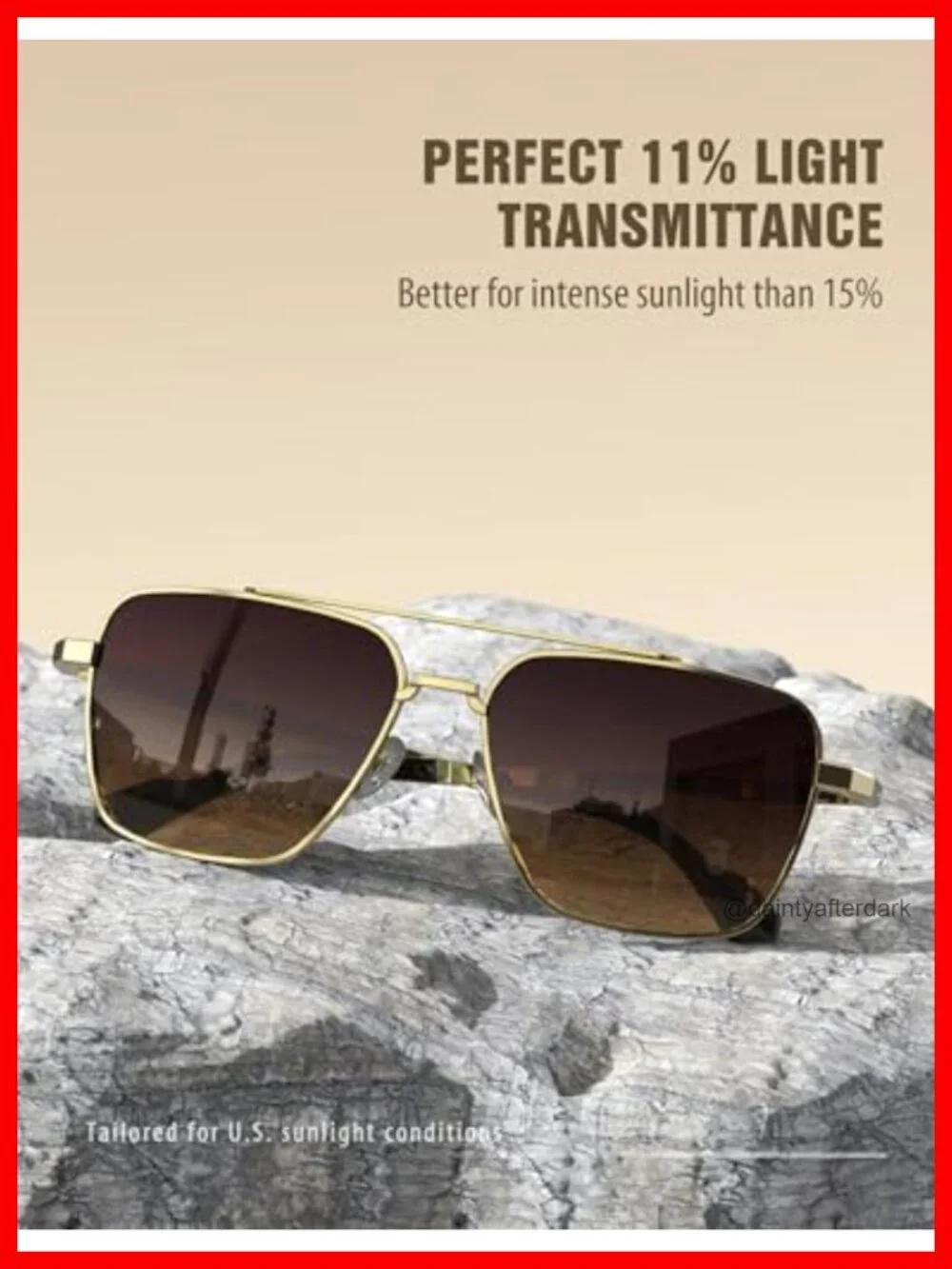 Polarized Aviator Sunglasses UV400 Protection Metal Frame Driving Accessories